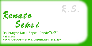 renato sepsi business card